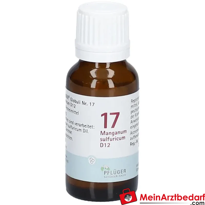 Pflüger Biochemie Globuli Nr. 17 Manganum sulfuricum D12 Streukügelchen, 15 g