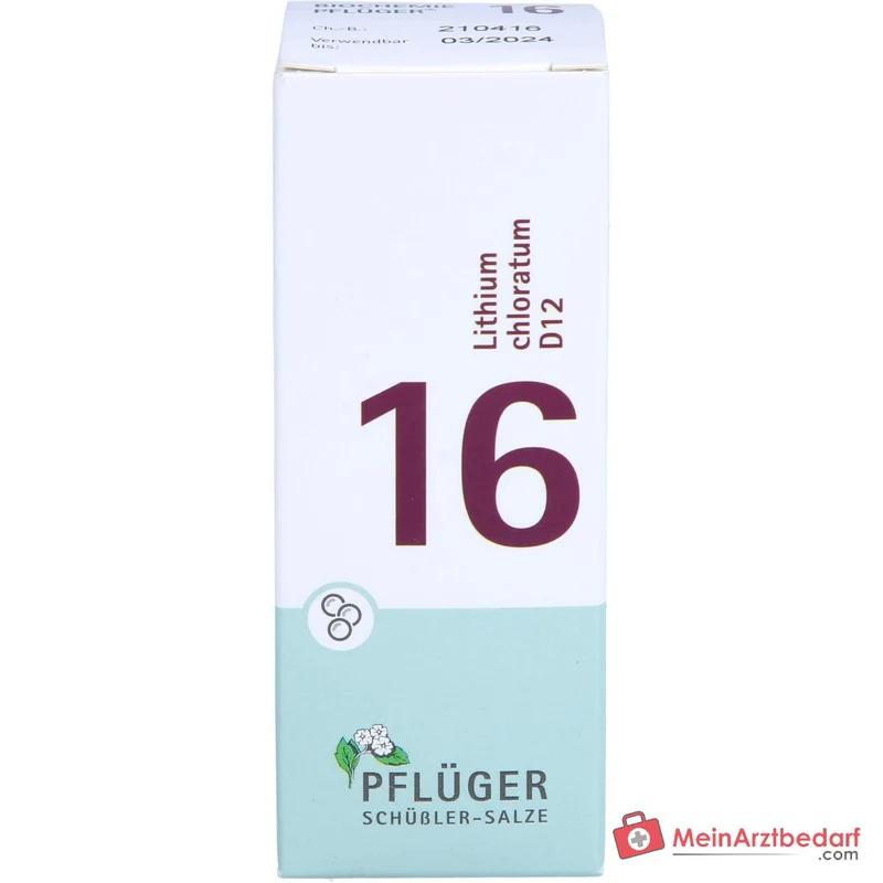 Pflüger Biochemie Globuli Nr. 16 Lithium chloratum D12 Globuli, 15 g