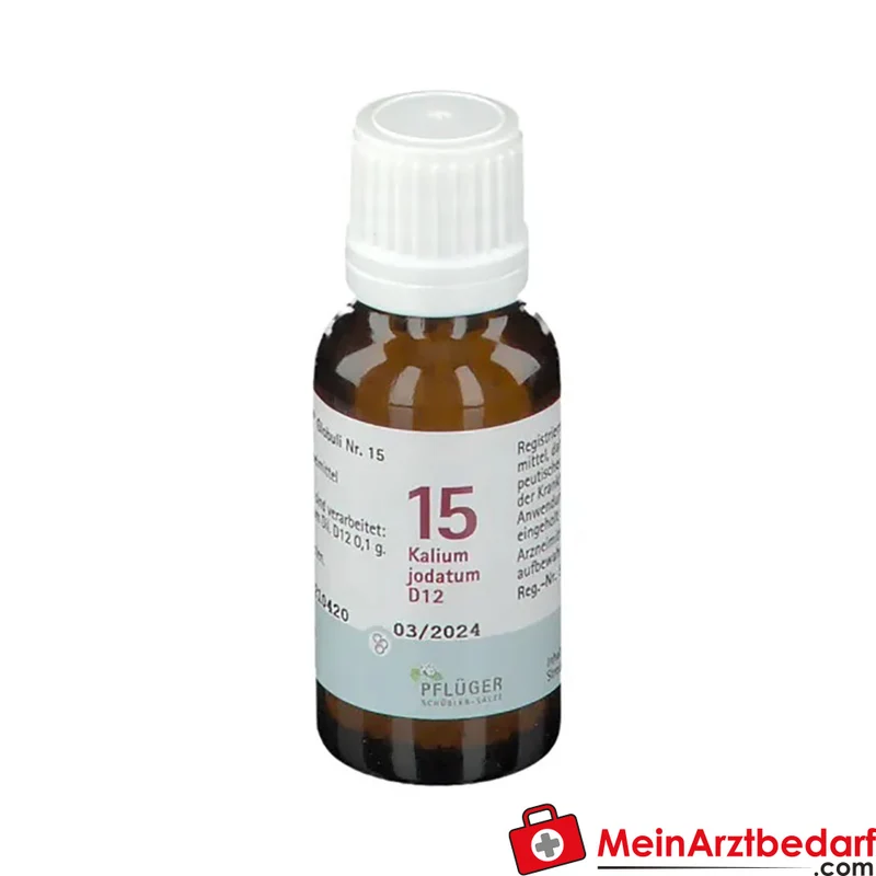 BIOCHEMIE PFLÜGER Nr. 15 Kalium jodatum D12 Globuli (Saccharose)