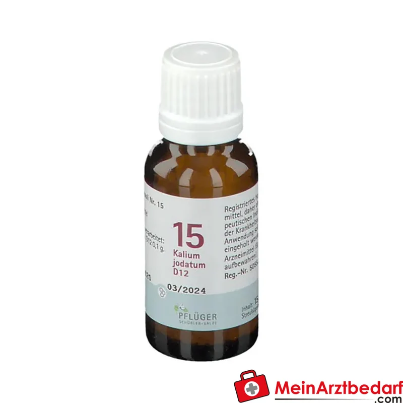 BIOCHEMIE PFLÜGER Nr. 15 Kalium jodatum D12 Globuli (Saccharose)