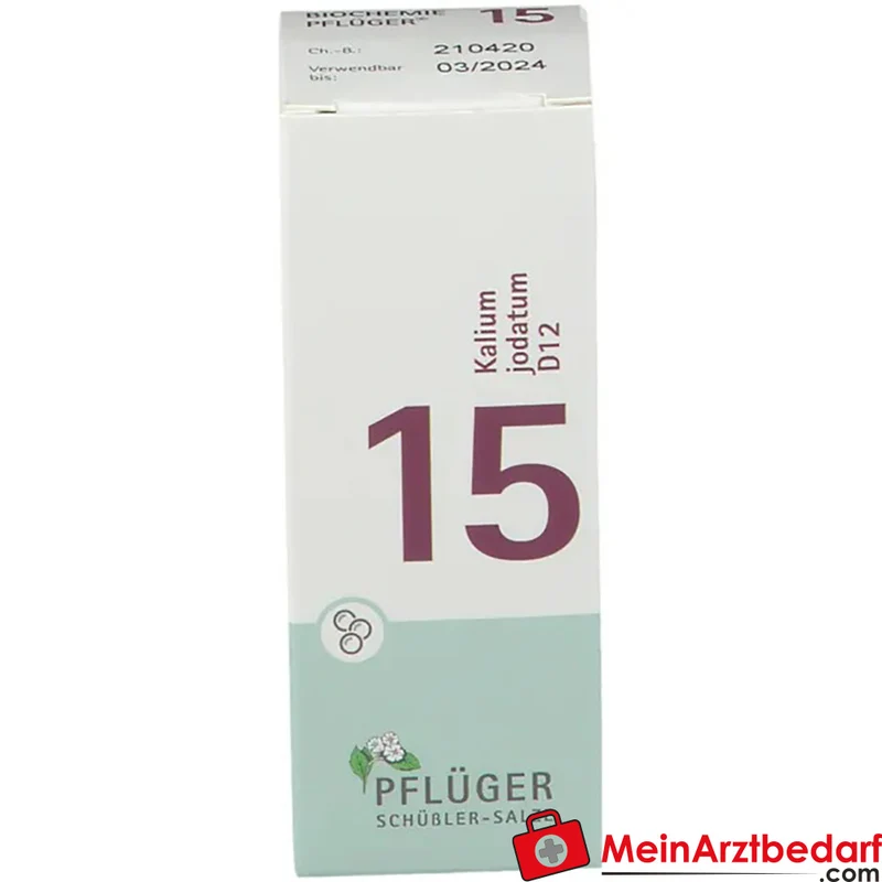 BIOCHEMIE PFLÜGER Nr. 15 Kalium jodatum D12 Globuli (Saccharose)