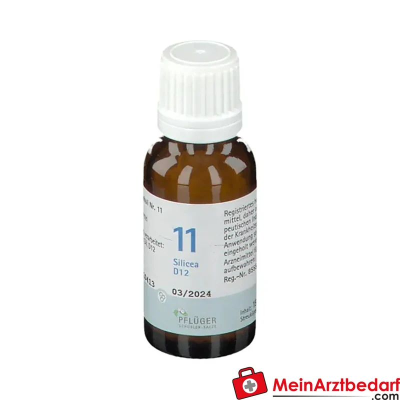 BIOCHEMIE PFLÜGER Silicea D12 (Acidum silicicum D12) homöopathisches Arzneimittel