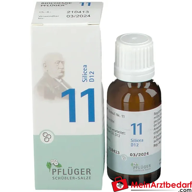 BIOCHEMIE PFLÜGER Silicea D12 (Acidum silicicum D12) homöopathisches Arzneimittel