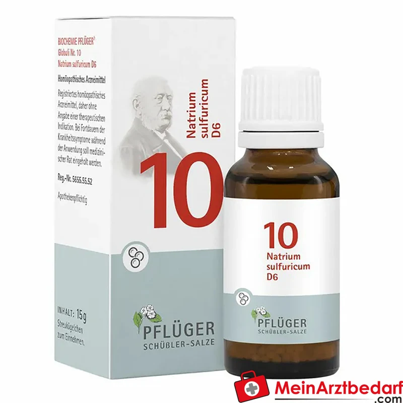 BIOCHEMIE PFLÜGER Nr. 10 Natrium sulfuricum D6 homöopathisches Mittel