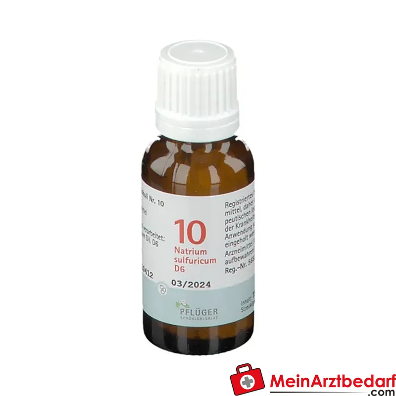 BIOCHEMIE PFLÜGER Nr. 10 Natrium sulfuricum D6 homöopathisches Mittel
