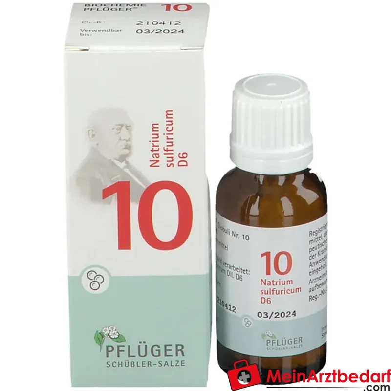 BIOCHEMIE PFLÜGER Nr. 10 Natrium sulfuricum D6 homöopathisches Mittel