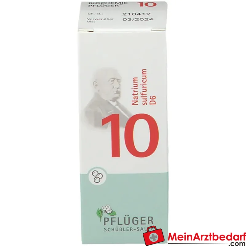 BIOCHEMIE PFLÜGER Nr. 10 Natrium sulfuricum D6 homöopathisches Mittel