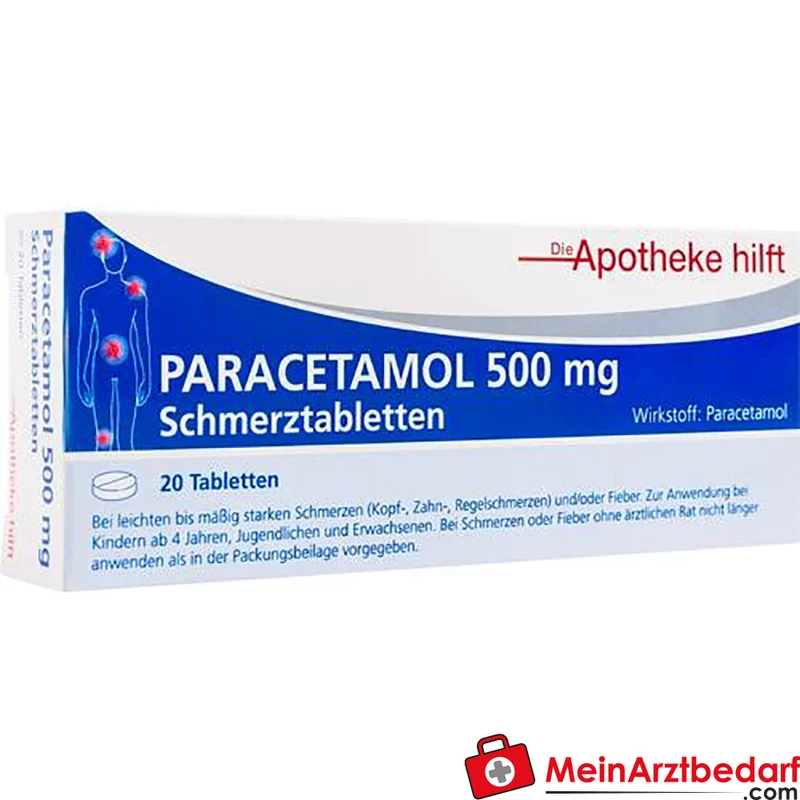 Die Apotheke hilft Paracetamol 500 mg Tabletten