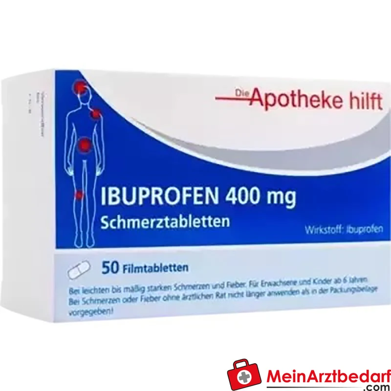 Die Apotheke hilft Ibuprofen 400 mg Filmtabletten 20 Stück