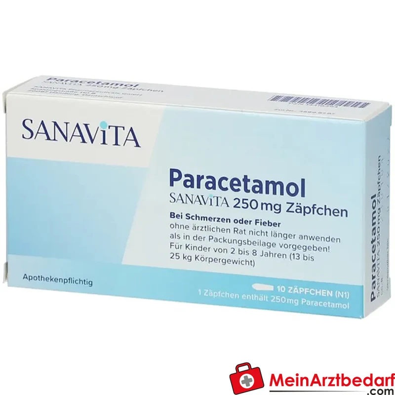 SANAVITA Paracetamol 250 mg Zäpfchen