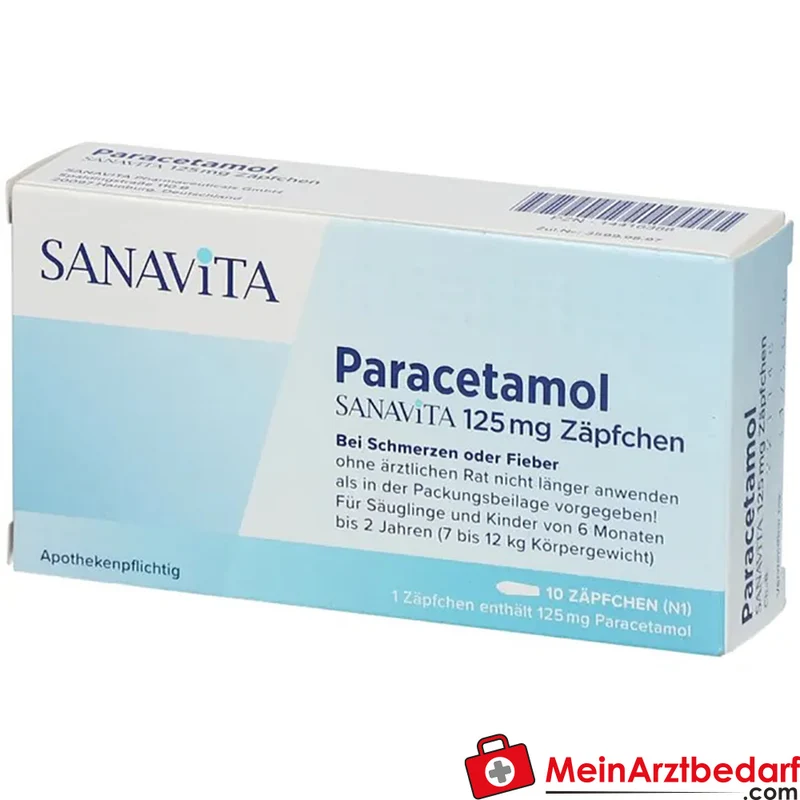 Sanavita Paracetamol 125 mg Zäpfchen