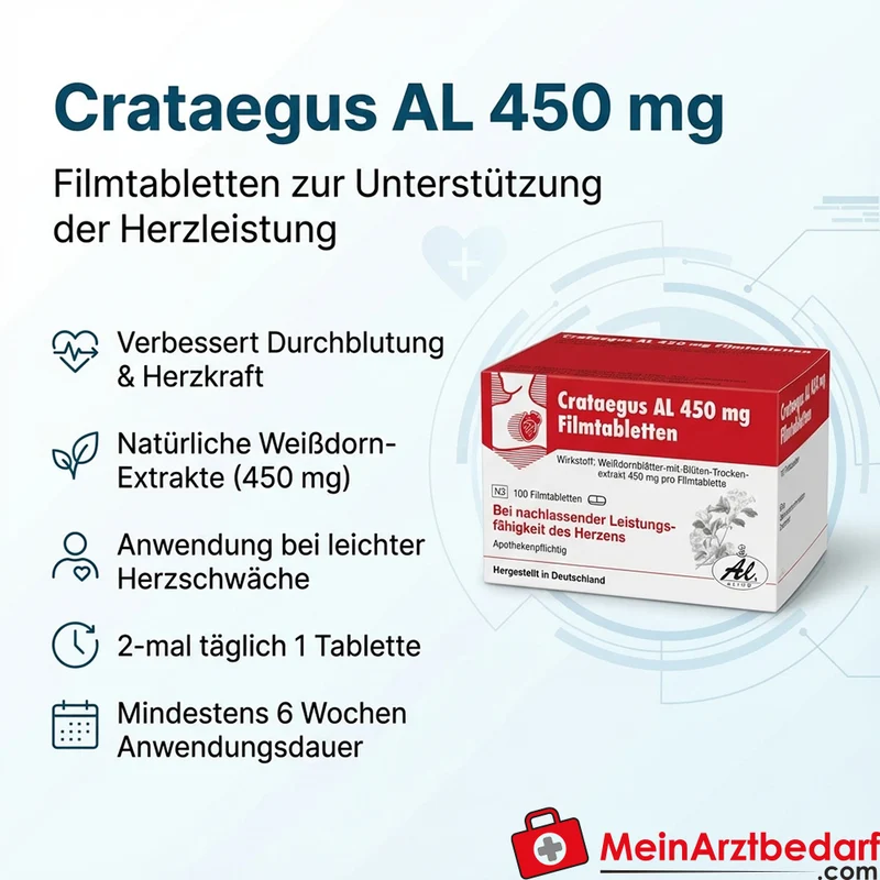 Crataegus AL 450 mg Tabletten 60 Stück