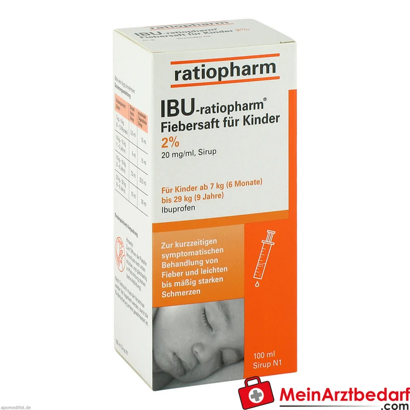 IBU-ratiopharm Fiebersaft für Kinder 20 mg/ml orale Suspension