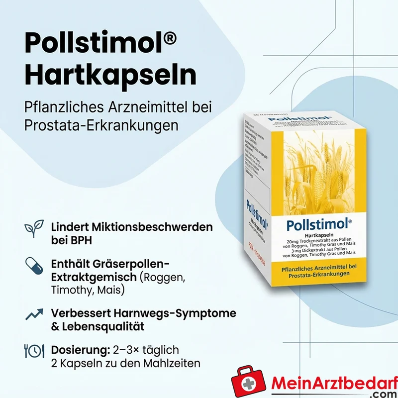 Pollstimol Hartkapseln 23 mg Gräserpollen‑Extraktgemisch, 60 St.