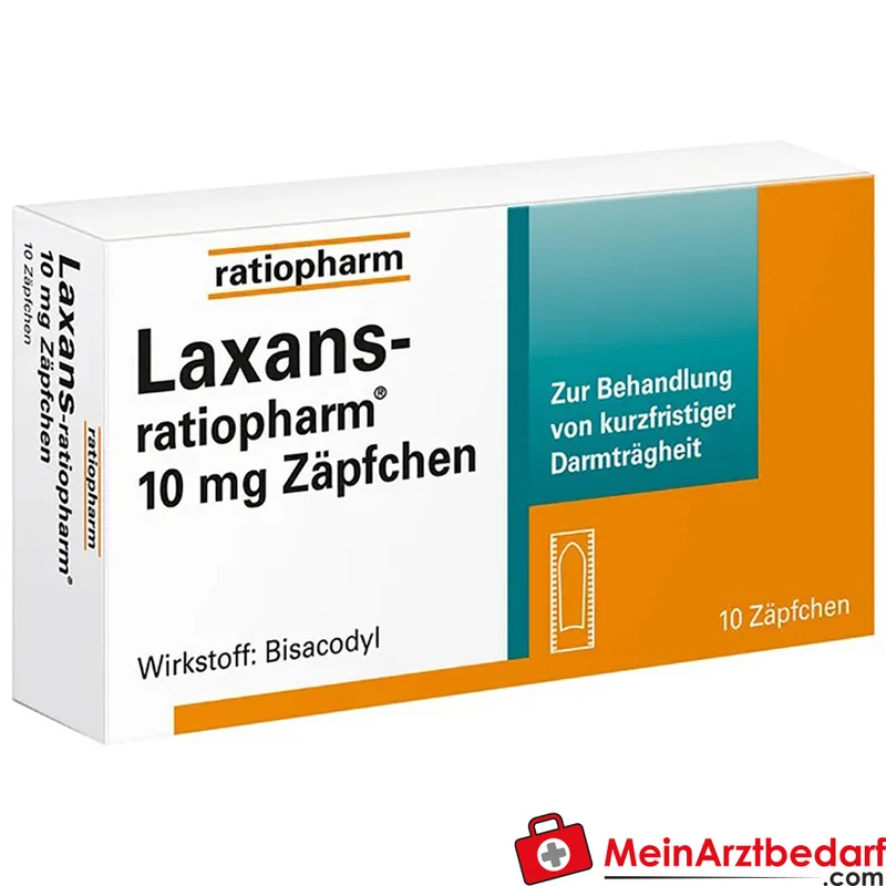 Laxans-ratiopharm 10 mg Bisacodyl Zäpfchen 1 Stück