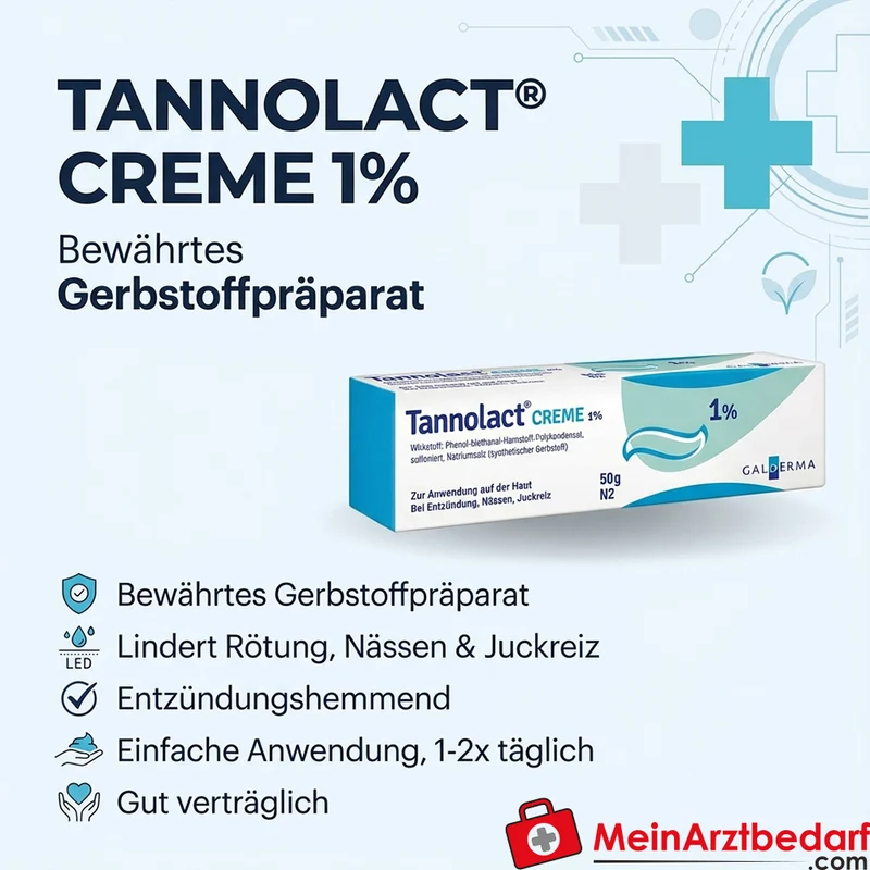 Tannolact Creme 1% (10 mg/g) äußerlich