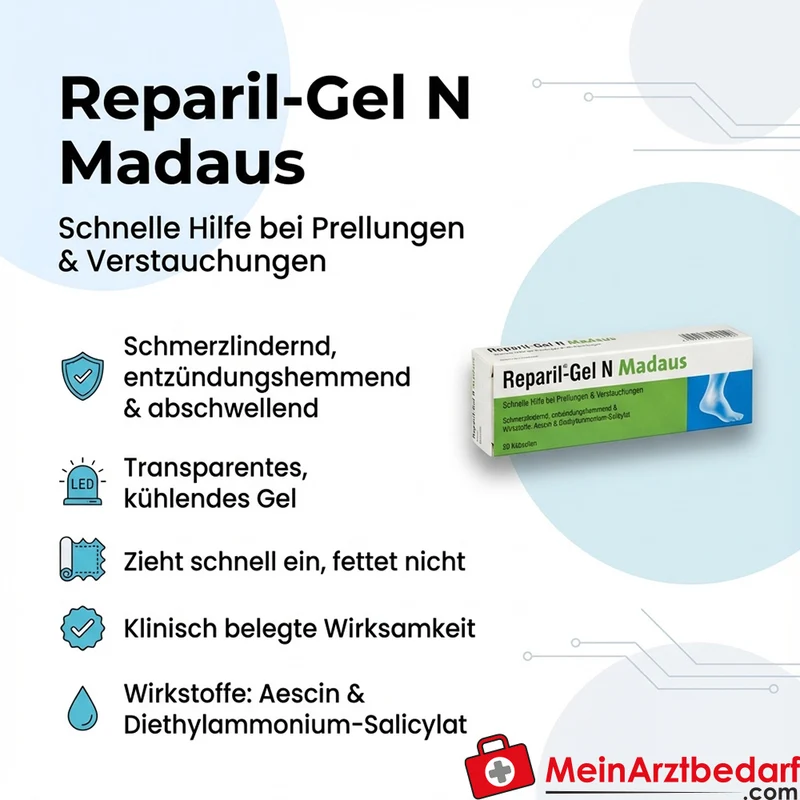 Reparil Gel N Madaus 50 mg/10 mg Gel