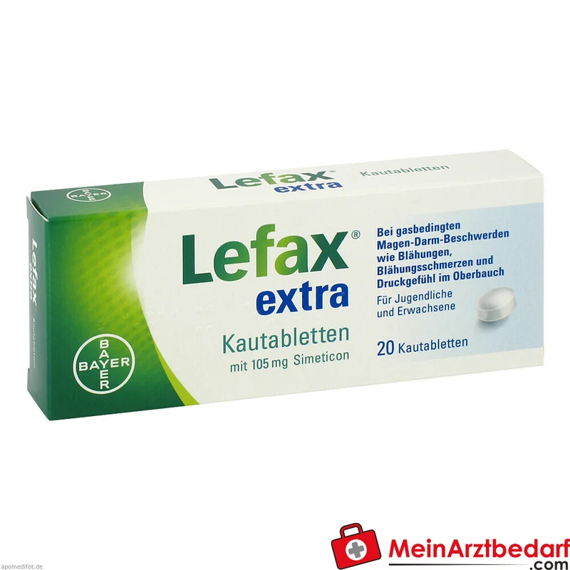 Lefax extra Simeticon Kautabletten Packung