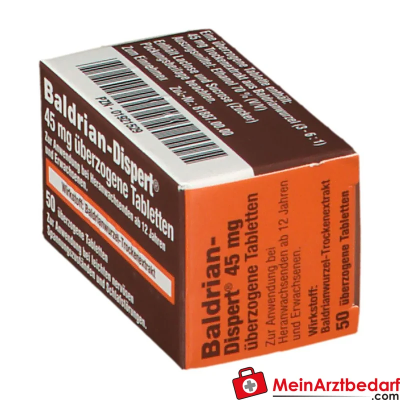 Baldrian Dispert 45 mg überzogene Tabletten, 100 Stk.