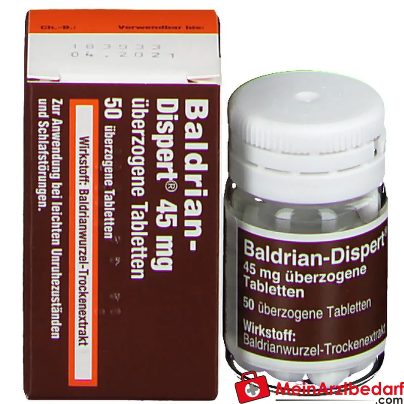Baldrian Dispert 45 mg überzogene Tabletten, 100 Stk.