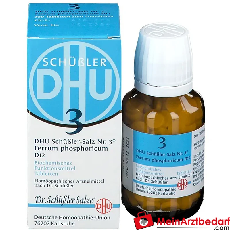 DHU Schüßler-Salz Nr. 3 Ferrum phosphoricum D12 250 mg Globuli