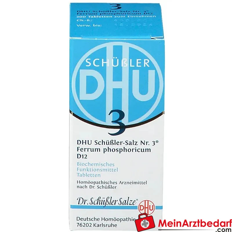 DHU Schüßler-Salz Nr. 3 Ferrum phosphoricum D12 250 mg Globuli