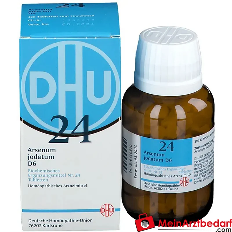 DHU Biochemie 24 Arsenum jodatum D6 250 mg Tabletten