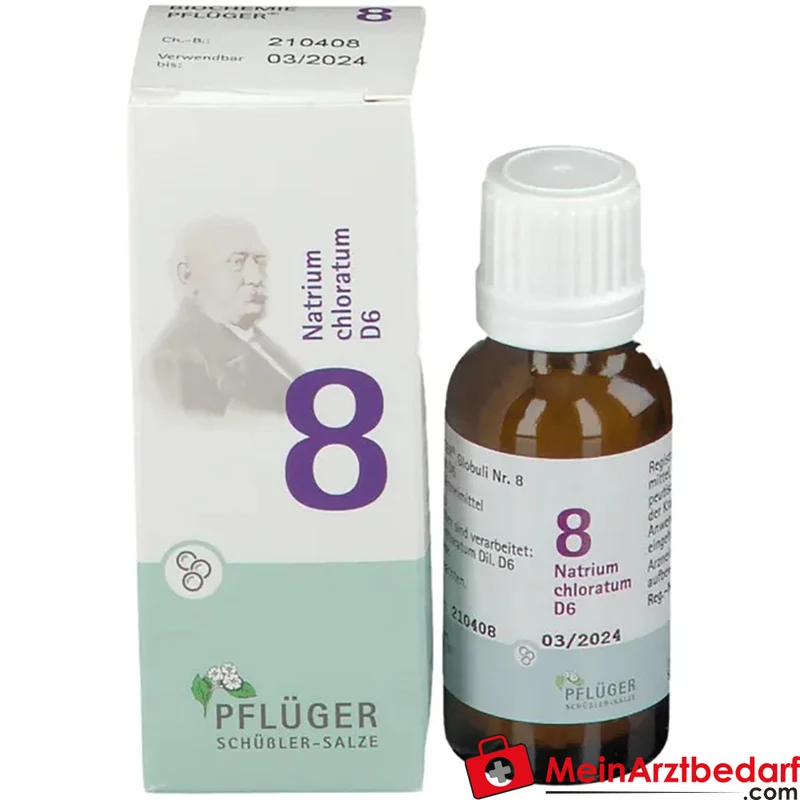 BIOCHEMIE PFLÜGER Nr. 8 Natrium chloratum D6 Globuli 4 g