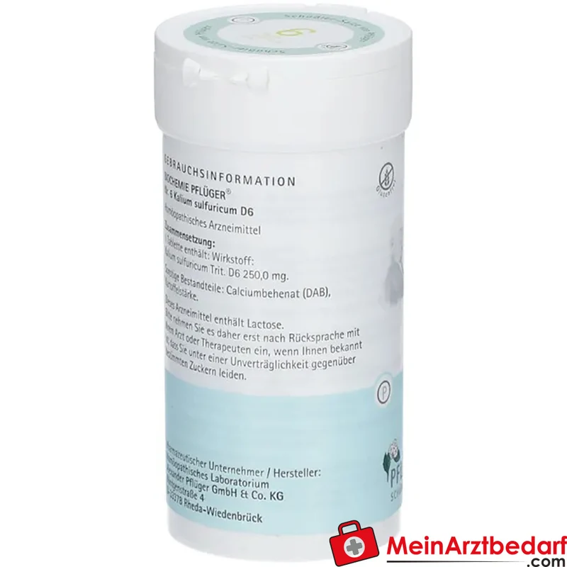 Biochemie Pflüger Nr. 6 Kalium sulfuricum D6 250 mg Tabletten