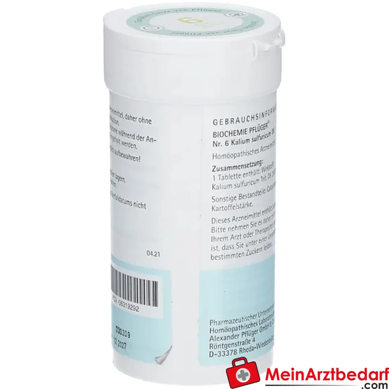 Biochemie Pflüger Nr. 6 Kalium sulfuricum D6 250 mg Tabletten