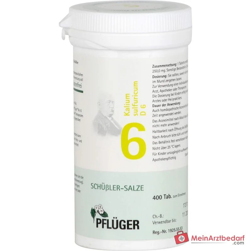 Biochemie Pflüger Nr. 6 Kalium sulfuricum D6 250 mg Tabletten