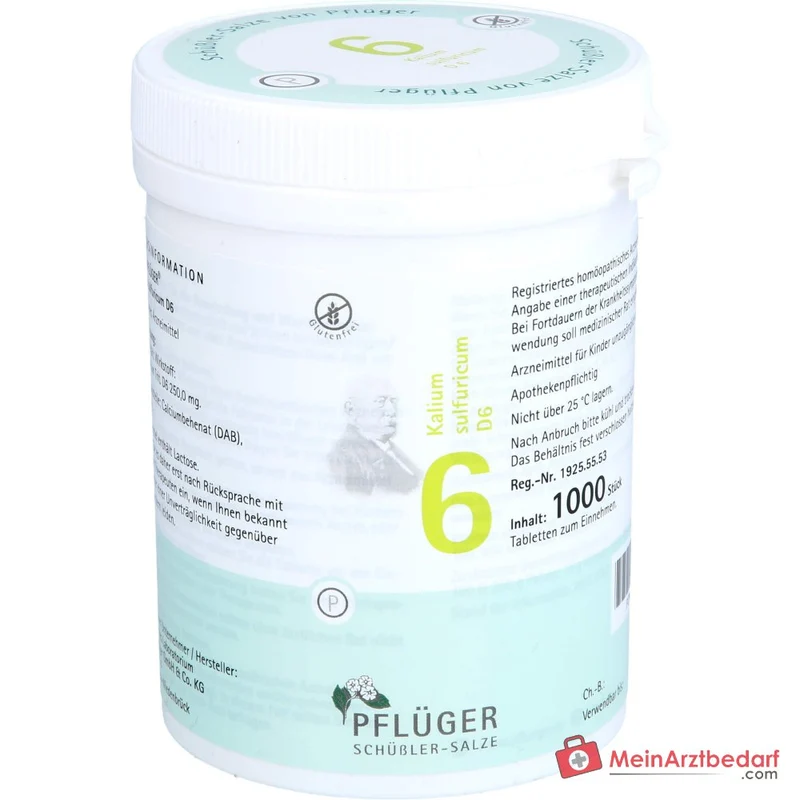 Biochemie Pflüger Nr. 6 Kalium sulfuricum D6 250 mg Tabletten