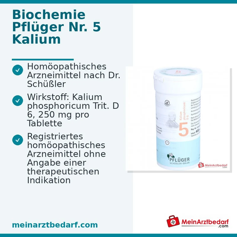 Biochemie Pflüger Nr. 5 Kalium phosphoricum D6 Tabletten, 100 St.