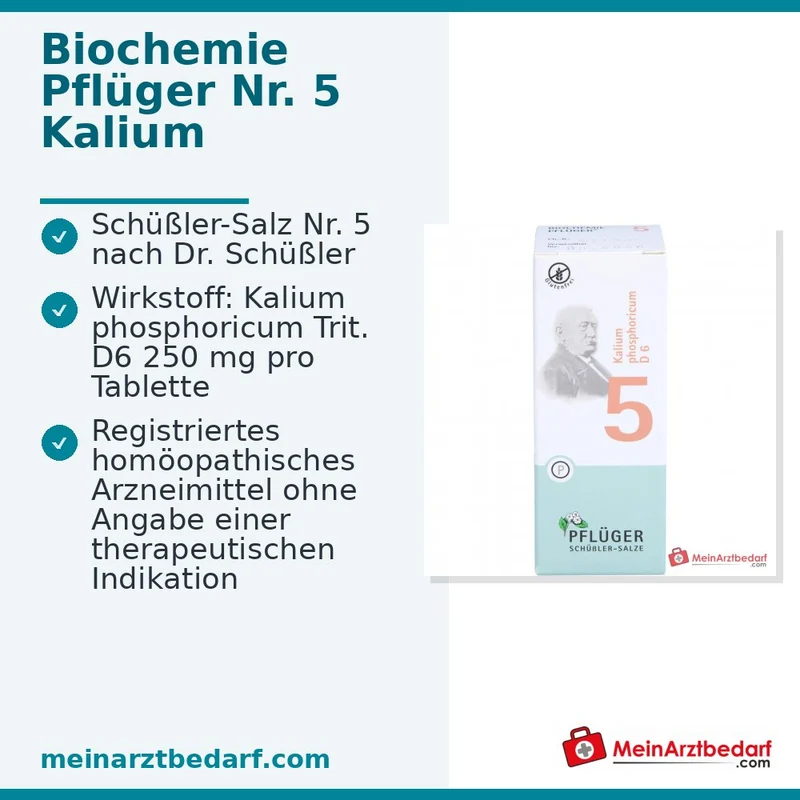 Biochemie Pflüger Nr. 5 Kalium phosphoricum D6 Tabletten, 100 St.