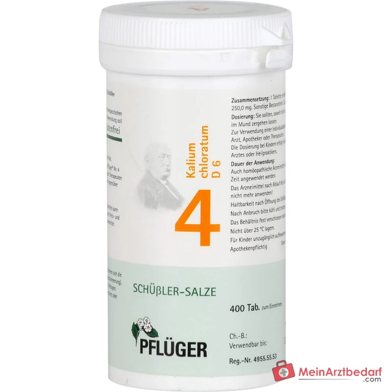Biochemie Pflüger Nr. 4 Kalium chloratum D6 Tabletten 100 Stück