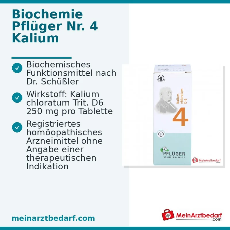 Biochemie Pflüger Nr. 4 Kalium chloratum D6 Tabletten 100 Stück