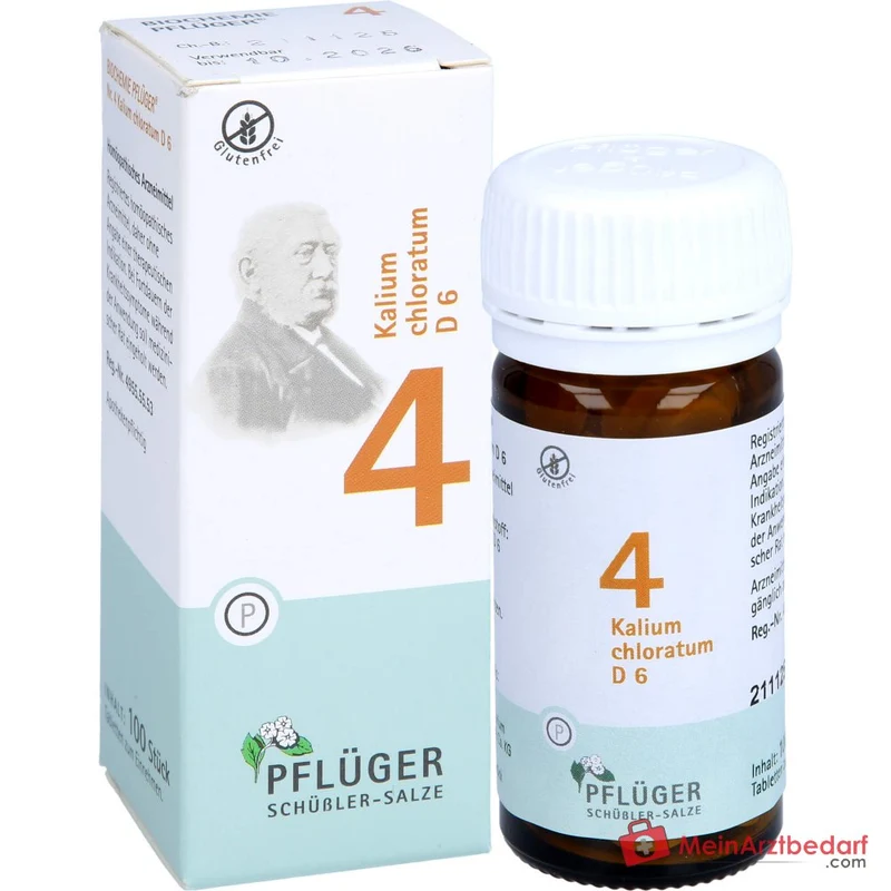 Biochemie Pflüger Nr. 4 Kalium chloratum D6 Tabletten 100 Stück