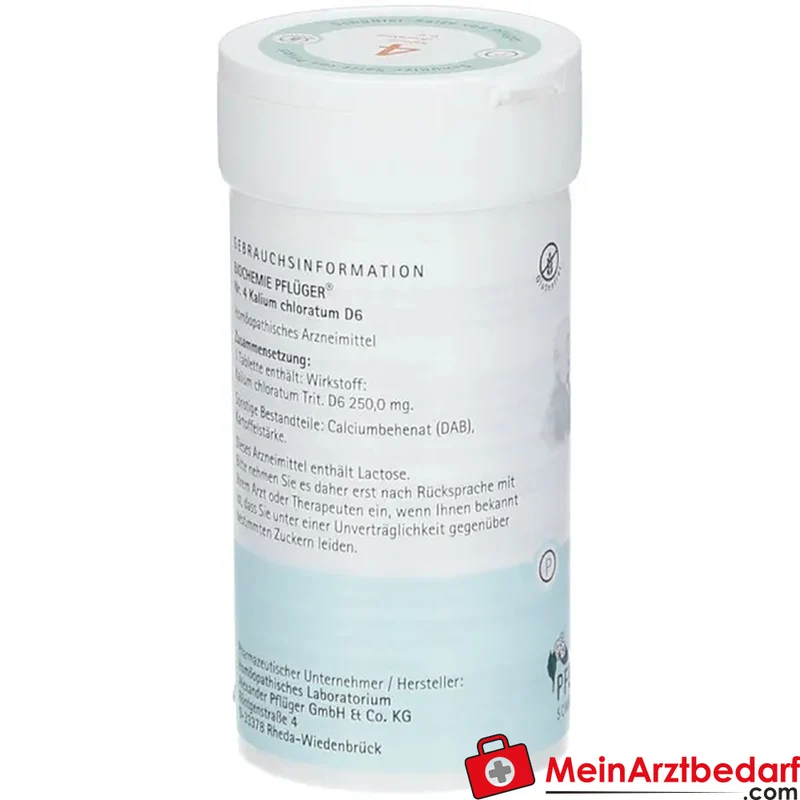 Biochemie Pflüger Nr. 4 Kalium chloratum D6 Tabletten 100 Stück