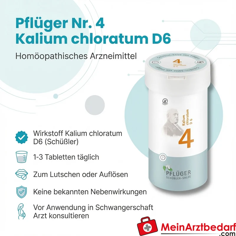 Biochemie Pflüger Nr. 4 Kalium chloratum D6 Tabletten 100 Stück