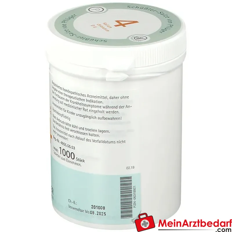 Biochemie Pflüger Nr. 4 Kalium chloratum D6 Tabletten 100 Stück
