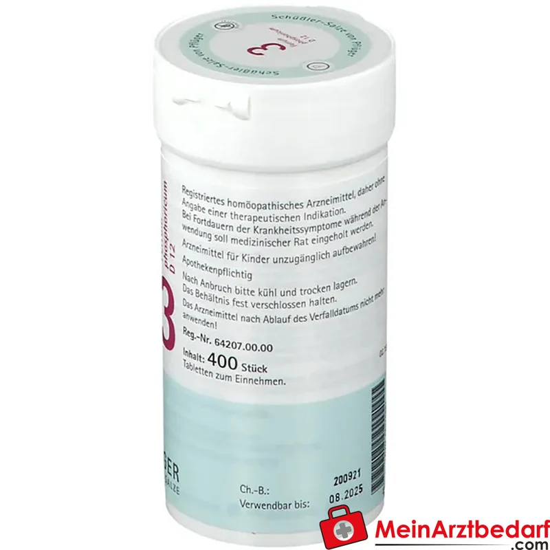 Biochemie Pflüger Nr. 3 Ferrum phosphoricum D12 Tabletten 400 Stück