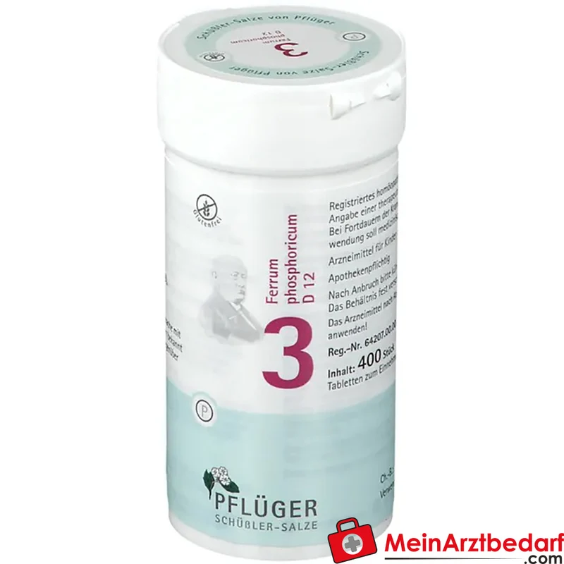 Biochemie Pflüger Nr. 3 Ferrum phosphoricum D12 Tabletten 400 Stück