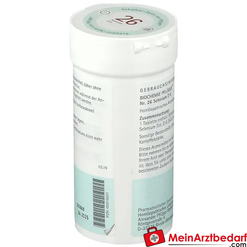 Biochemie Pflüger Nr. 26 Selenium D6 Tabletten 100 Stück