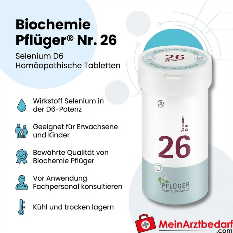 Biochemie Pflüger Nr. 26 Selenium D6 Tabletten 100 Stück