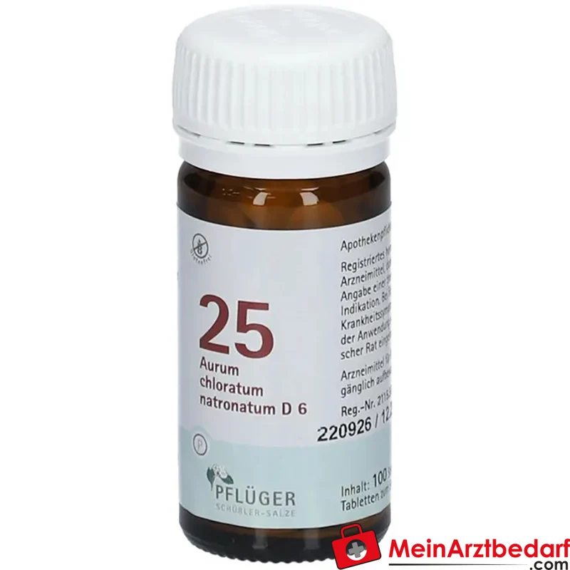 Biochemie Pflüger Aurum chloratum natronatum D6 Tabletten 250 mg, 100 St