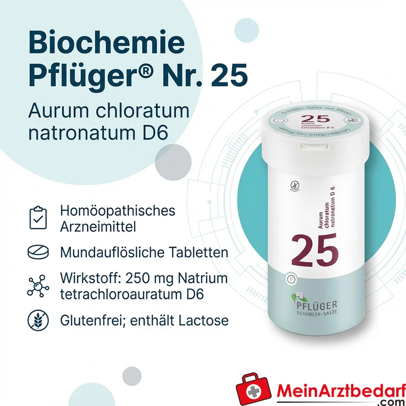Biochemie Pflüger Aurum chloratum natronatum D6 Tabletten 250 mg, 100 St