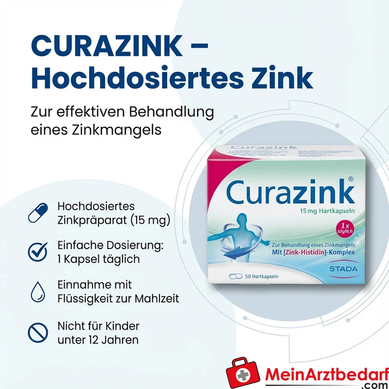 Curazink Zink hochdosiert Kapseln