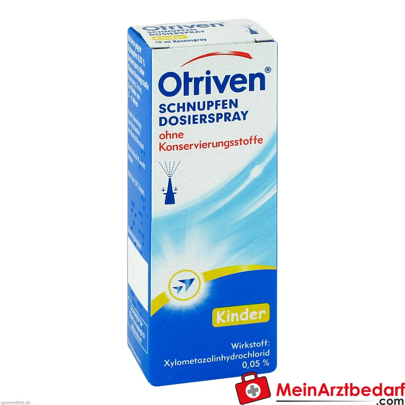 Otriven 0,05% Nasenspray (Xylometazolinhydrochlorid) ohne Konservierungsstoffe 10 ml