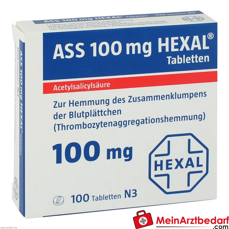 Hexal ASS 100 mg Filmtabletten, 100 St