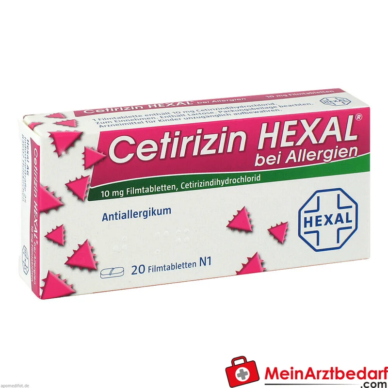 Cetirizin HEXAL 10 mg Filmtabletten 20 Stück
